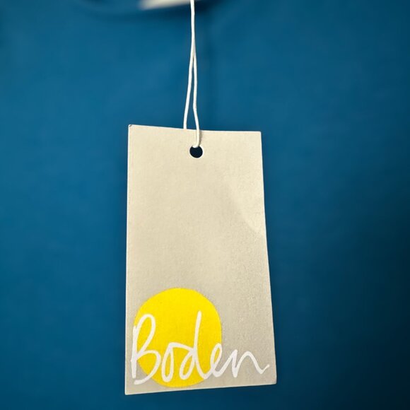 Boden Abigail Teal Jersey Dress  Long Sleeve Stretch NWT Size 8 - Picture 6 of 7